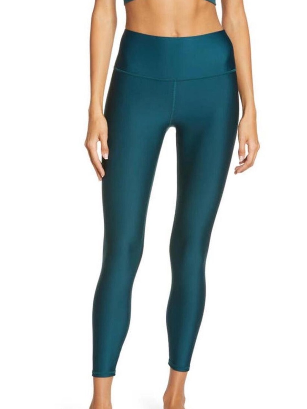 Alo Airlift 7/8 High Waist Leggings Size S Green NWOT Yoga Athletic